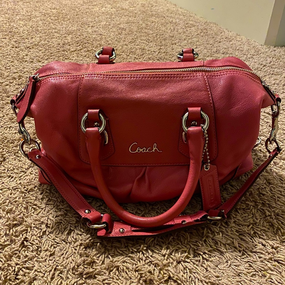 Pink Coach bag/Pink wallet